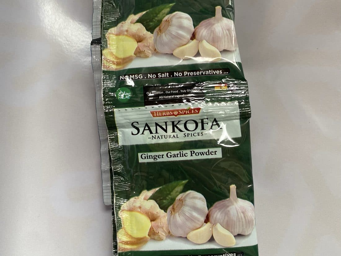 Sankofa Ginger Garlic Powder (Strip)